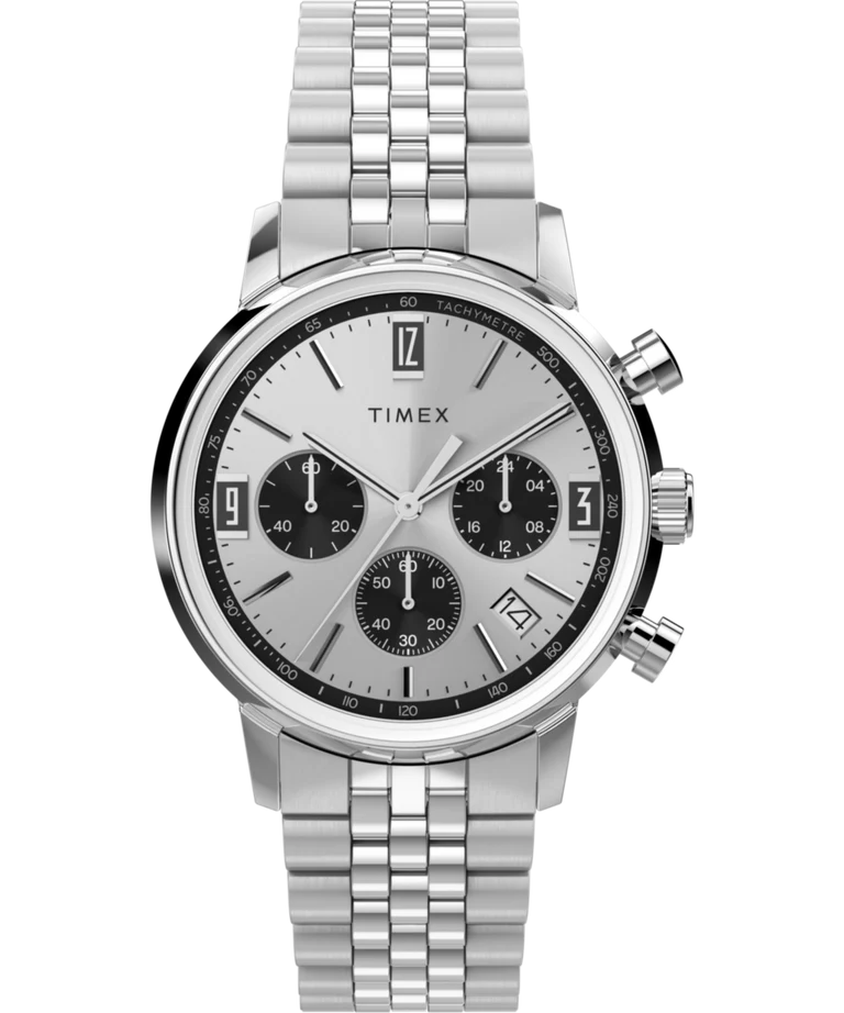 Front view of the Timex Marlin Chronograph